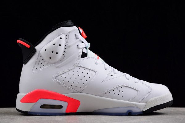 2022 Air Jordan 6 Retro White Infrared Sneakers On Sale 384664-123-1