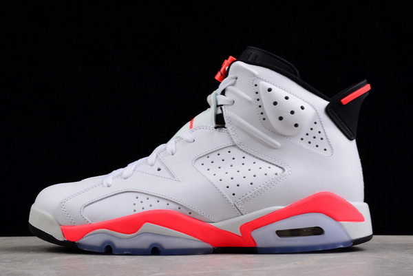 2022 Air Jordan 6 Retro White Infrared Sneakers On Sale 384664-123