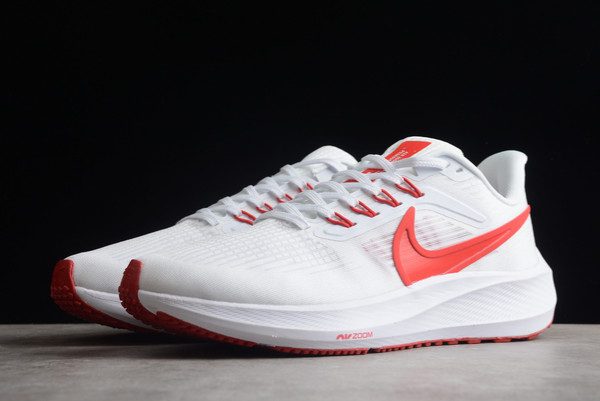 Nike Air Zoom Pegasus 39 Premium White University Red Road Running Shoes DH4072-103-2