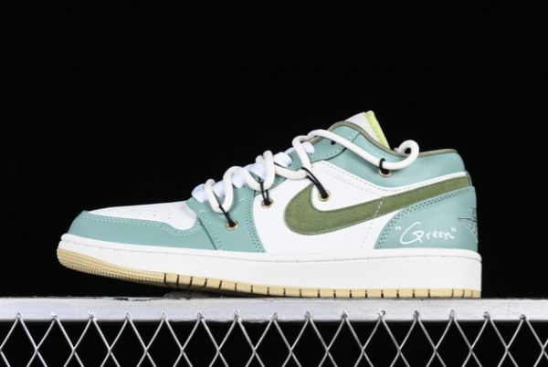 Where to Buy The FD9906-131 Air Jordan 1 Low AJ1 White Green 2023 Shoes