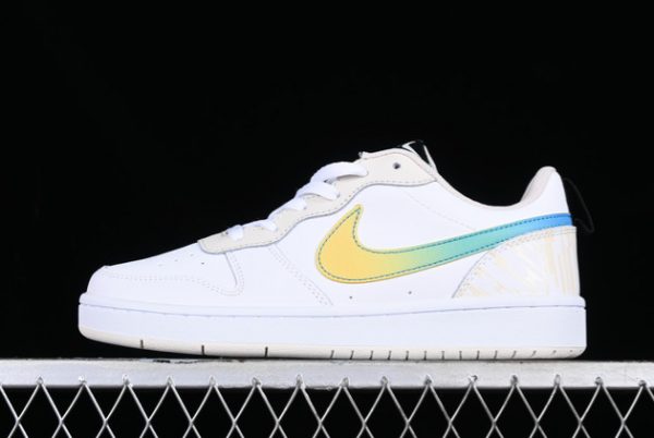 Where to Buy The FJ7692-191 Nike Court Borough Low 2 SE White Yellow 2023 Shoes