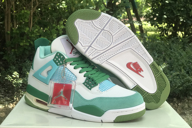 Where to Buy The AJ4-KNCW Air Jordan 4 PE SB White Green 2023 Shoes