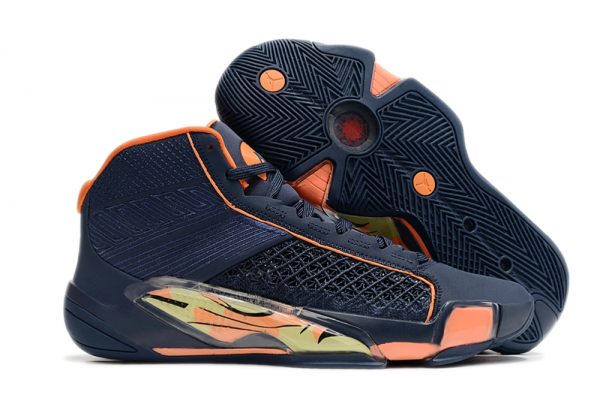 Where to Buy The Air Jordan 38 Navy Blue/Orange 2023 Shoes