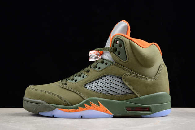 Where to Buy The DD0587-308 Air Jordan 5 Retro Olive AJ5 2024 Basketball Shoes