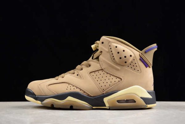 Where to Buy The FD1643-300 Air Jordan 6 Gore-Tex Brown Kelp AJ6 2024 Basketball Shoes