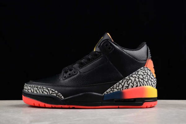 Where to Buy The FN0344-902 Air Jordan 3 Retro AJ3 Black Medellin Sunset 2024 Basketball Shoes