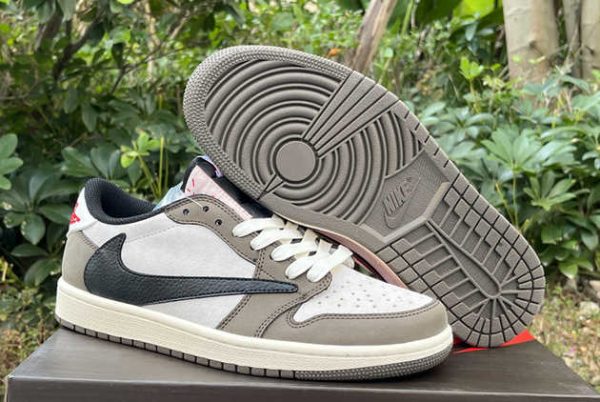 Where to Buy The DM7866-717 Travis Scott x Air Jordan 1 Retro Low OG SP Reverse Mocha 2024 Basketball Shoes