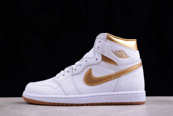 Where to Buy The 2024 Air Jordan 1 High OG "Metallic Gold" AJ1 FD2596-107 Shoes