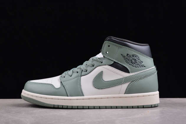 Where to Buy The BQ6472-130 Air Jordan 1 Mid AJ1 Jade Smoke 2024 Shoes