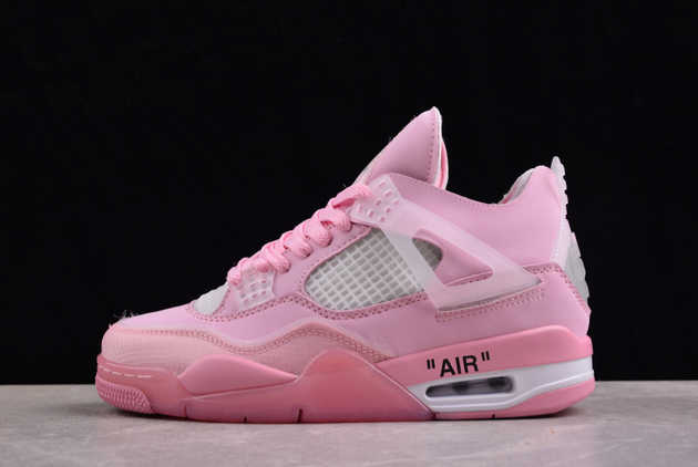 Where to Buy The CV9388-105 Off-White x Air Jordan 4 Pink Co Branding 2024 Shoes