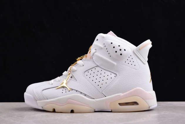 Where to Buy The DH9696-100 Air Jordan 6 Retro Gold Hoops AJ6 2024 Shoes